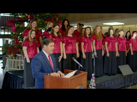 Governor Ducey Lights Capitol Christmas Tree
