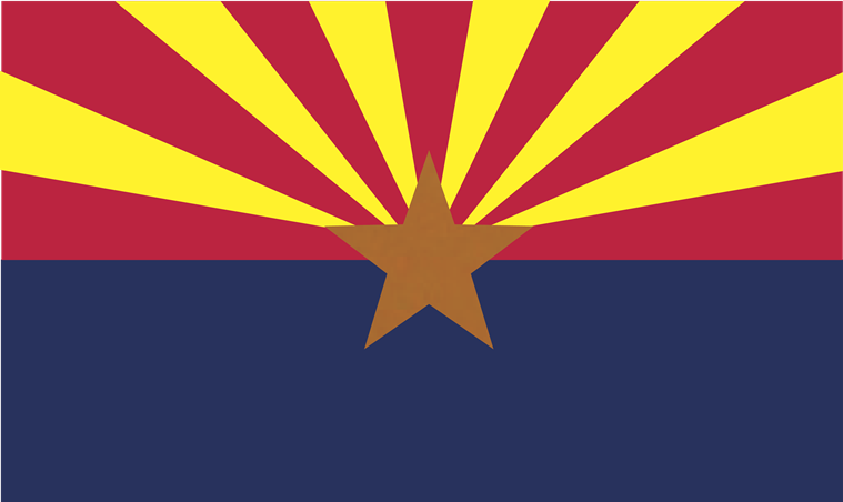 Arizona State Flag Coloring Page