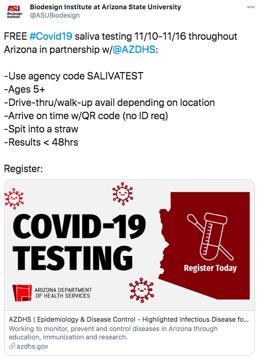 Covid saliva test result