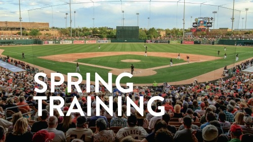 Imagem do Spring Training, em 2020, no Arizona.
